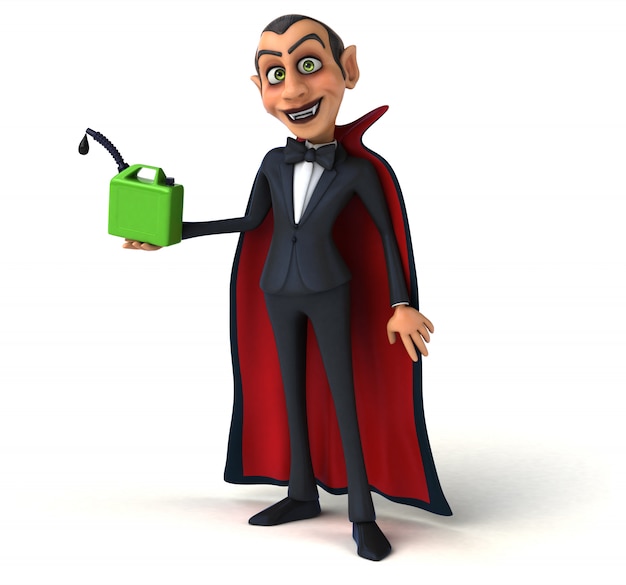 Illustrazione del personaggio 3d del vampiro