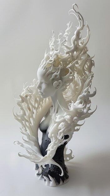 Vampire inventing kinetic art via 3D printing inspired by the dynamics of tropical wildfires