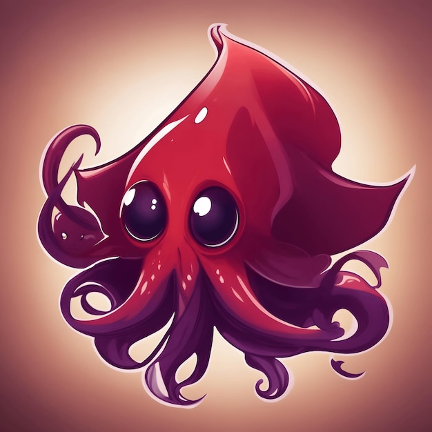 Photo vampire squid illustration ai generative