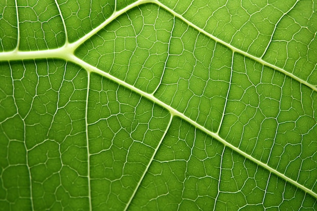 Van boven aderen op blad