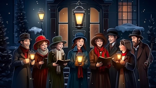 van Carolers at the Doorstep een groep kerstrecepten