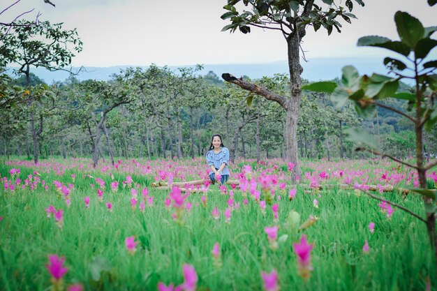 Van de het bloem nationale park van Krachai de Provincie Thailand van Chaiyaphum