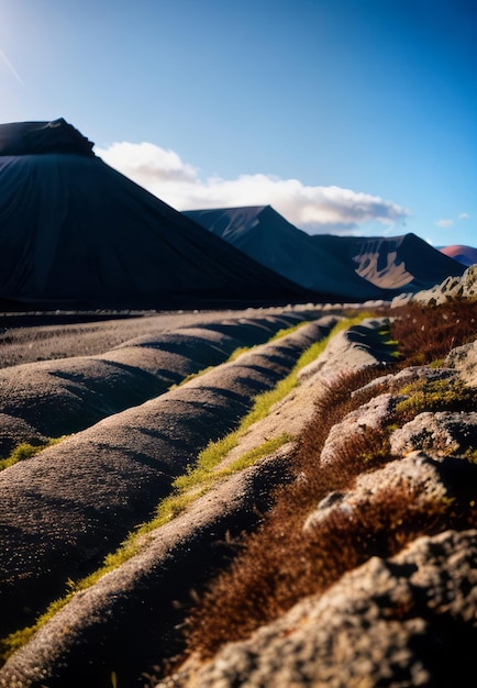 van de schoonheid van een vulkanisch landschap