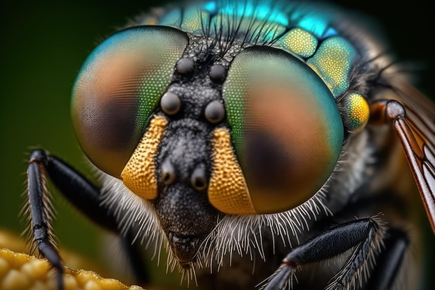 Van dichtbij en persoonlijk met een vliegend insect in High Definition