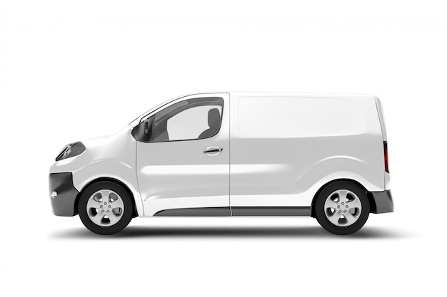 Photo of a van on white