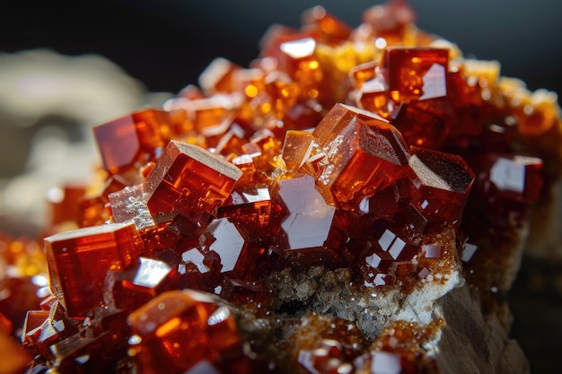 Vanadinite Geologic Gemstone Mineral Specimen