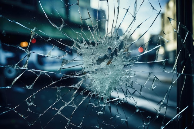 Un atto vandalico manda in frantumi il vetro temperato alla fermata dell'autobus