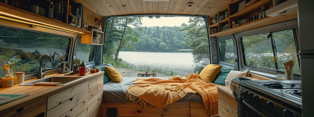 Vandwelling vanlife embracing freedom of life on road exploring world from comfort of a cozy van experiencing adventure nature and community while living a minimalist and sustainable lifestyle