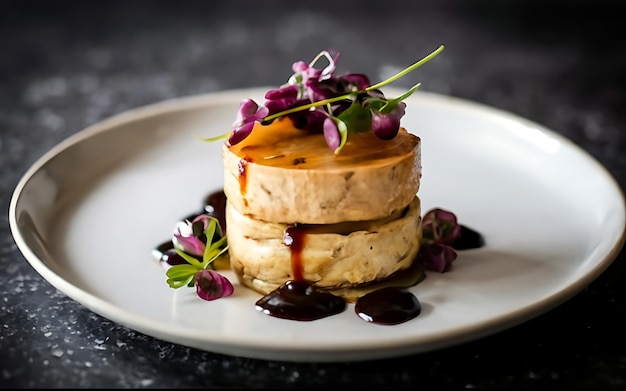 Vang de essentie van Foie Gras in een smakelijke foodfotografie