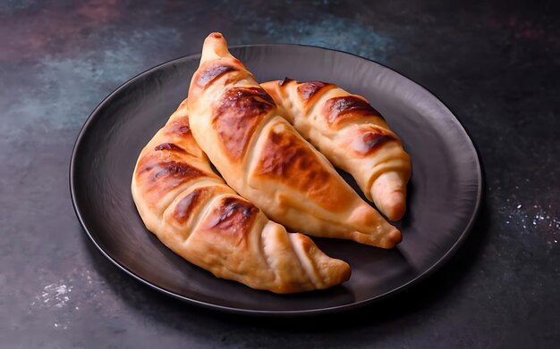 Vang de essentie van Khachapuri in een heerlijke foodfotografie.