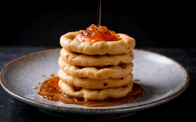 Vang de essentie van Taboon Brood in een smakelijke foodfotografie.