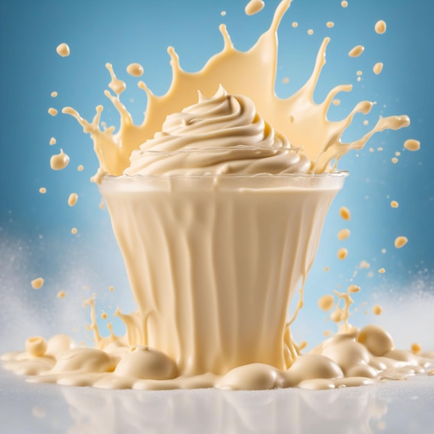 Vanilla Cream Splash Generated with AI