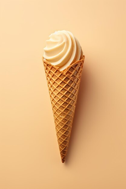 vanilla ice cream cone