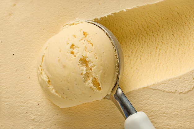 Photo vanilla ice cream