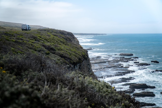 Foto vanlife op zee