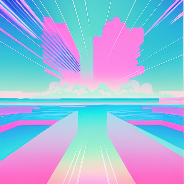 Photo vaporwave background wallpaper