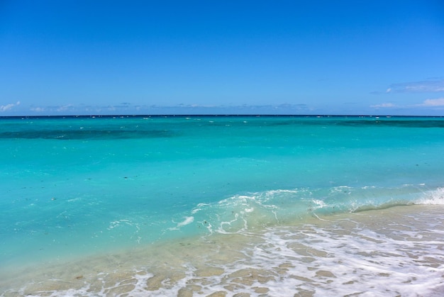 Varadero beach coast on atlantic ocean cuba 2019