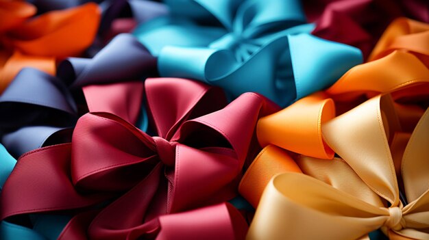 Photo variant color ribbons background