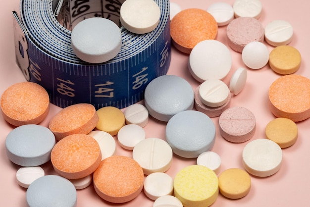 Foto variatie van omhulde tabletten voor de behandeling van ziekten