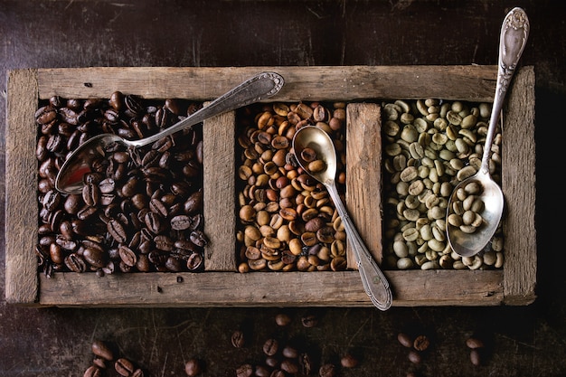 Variation of coffee beans