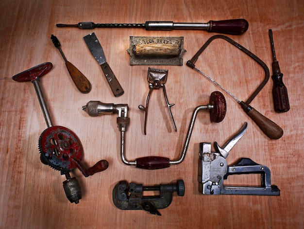 Photo variation of old tools