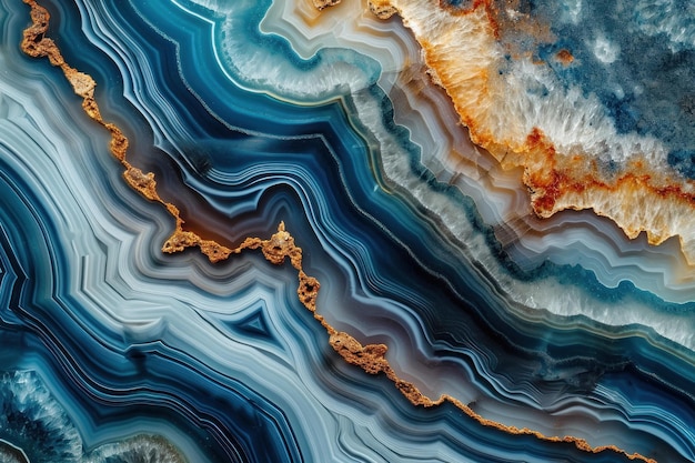 Variegated Agate structure Generate Ai