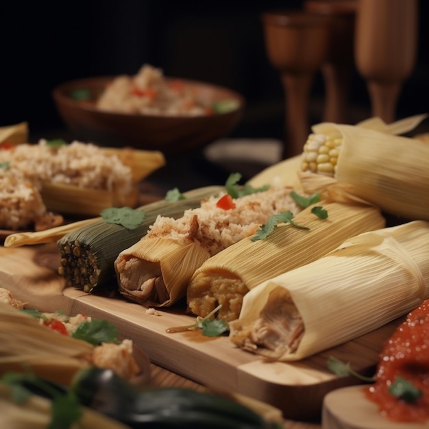 variëteit van tamales een traditionele Mexicaanse culinaire verrassing