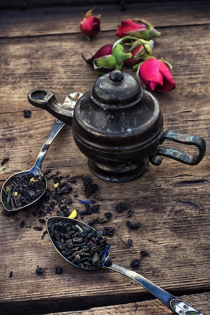 Varieties of dry tea