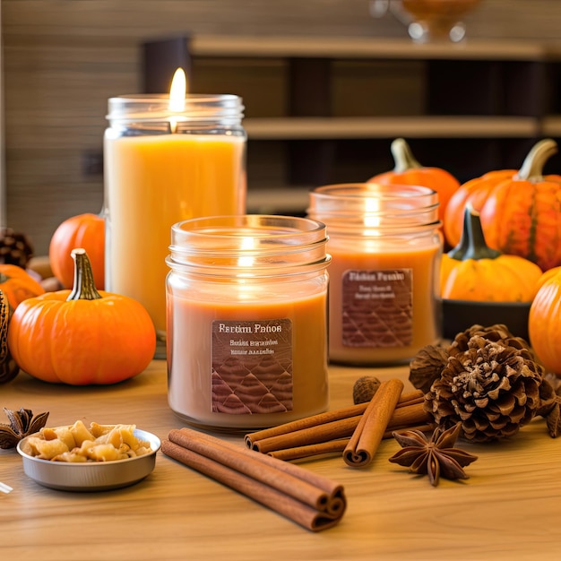 A Variety of Candle Styles on a Festive Table