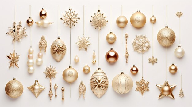 A variety of Christmas decorations