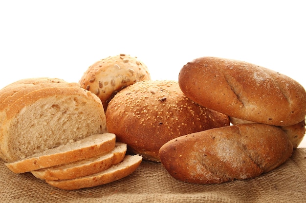 Variety of fresh bread