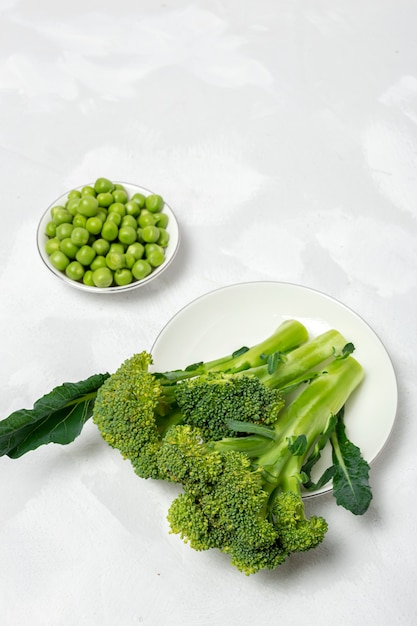 Variety of fresh green vegetables