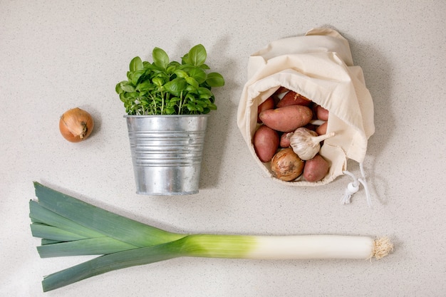 Variety of fresh vegetables