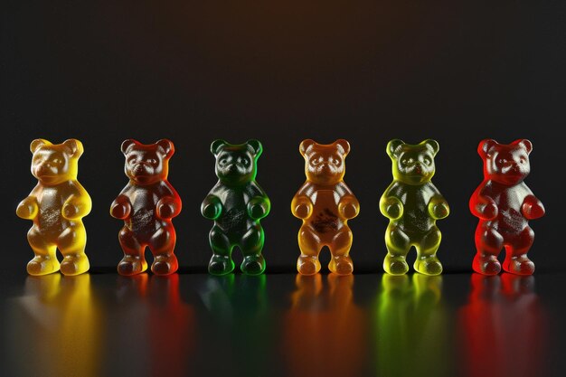 Photo variety of gummy bears available