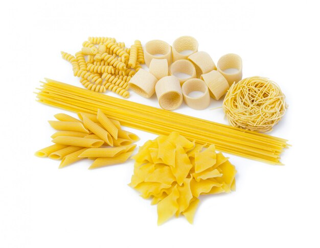 Variety of Italian pasta