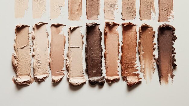 Photo variety of skin tones