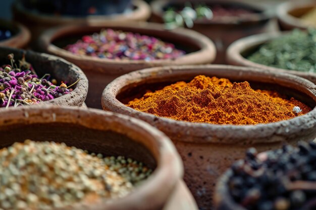 Variety of Spice Bowls for Flavorful Dishes