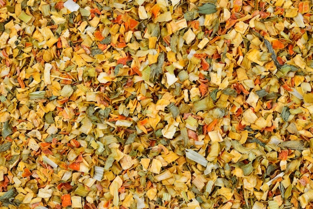 Variety of spices and herbs background