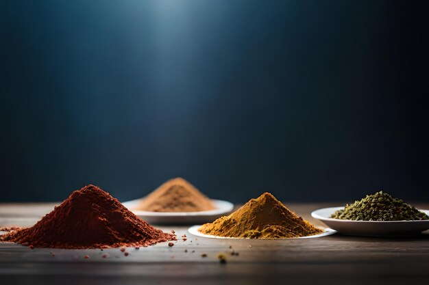 A variety of spices including one that says've been eaten'on the menu '