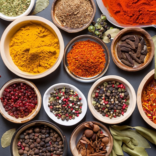 A variety of spices in one place