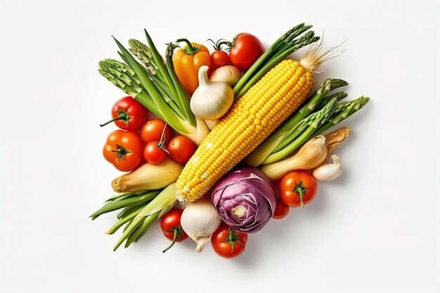 Variety of Vegetables on the Wooden Table