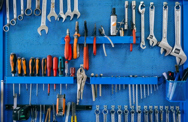 Photo variety of work tools