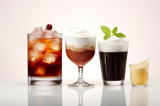 various cocktails showcasing mixology masterpieces that are visually appealing and irresistibly tempting