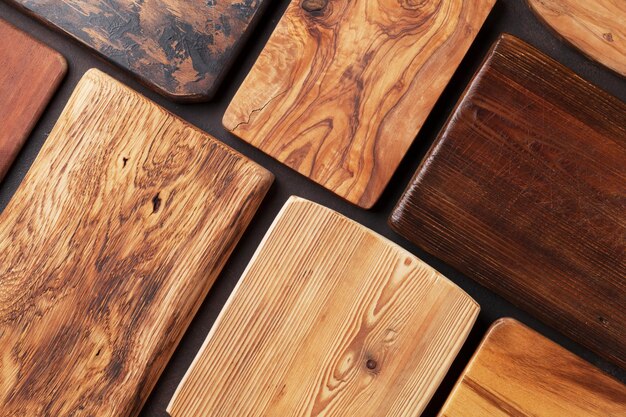 Various cutting boards