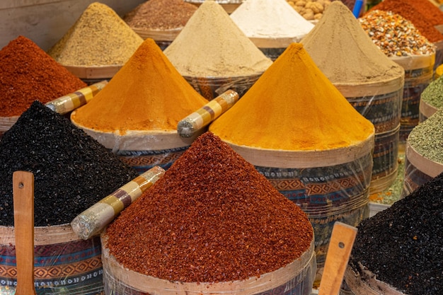 Various dried spices