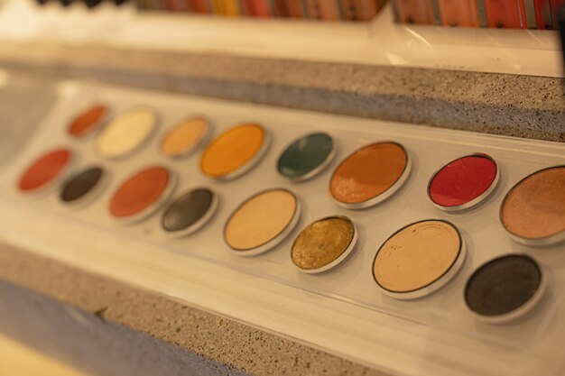 Various eye shadows