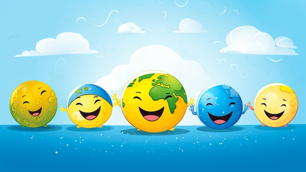 Photo various faces emoticons lots of laughing smiling winking emoticons 3d vector concept illustrat