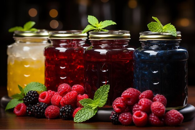 Various Fruits Jam