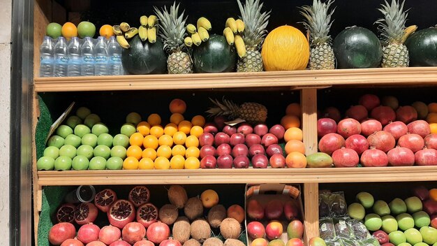 Various fruits for sale in market