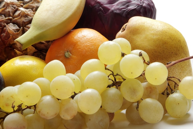 various fruits and vegetables